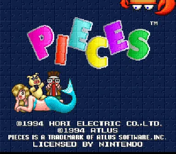 Pieces (USA) screen shot title